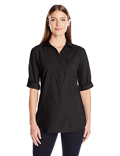 Royal Robbins Expedition Chill - Camisa de túnica elástica para Mujer, Mujer, 32131, Negro Azabache, Medium