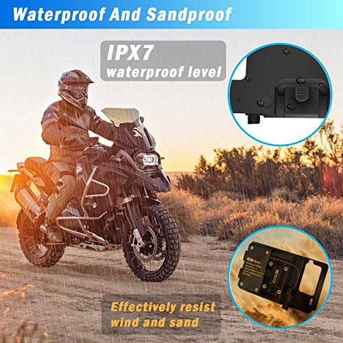 R&P R1200GS Soporte de navegación para teléfonos móviles ADV F700 800GS CRF1000L Gemelo Africano para BMW Honda Motocicleta Carga USB Montaje de 12 mm