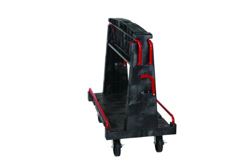 Rubbermaid - Carro con bastidor en A convertible, color negro