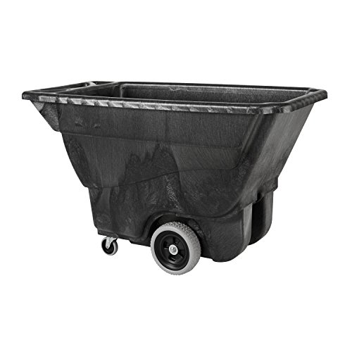 Rubbermaid - Carro tipo caja (polietileno, 204,12 Kg), color negro