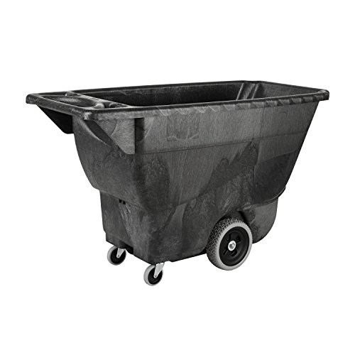 Rubbermaid - Carro tipo caja (polietileno, 204,12 Kg), color negro