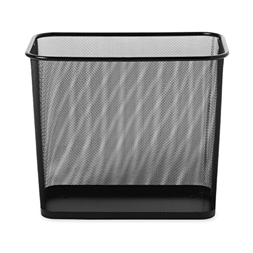 Rubbermaid Commercial Products Concept Collection WMB30R - Cubo de basura rectangular, capacidad de 28.4 l, negro