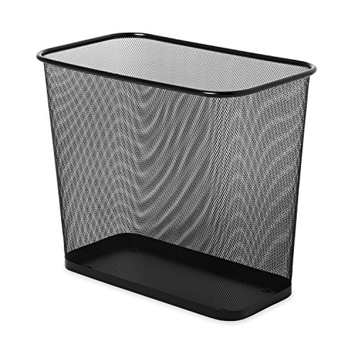 Rubbermaid Commercial Products Concept Collection WMB30R - Cubo de basura rectangular, capacidad de 28.4 l, negro