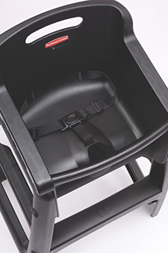 Rubbermaid Commercial Products - Silla de bebé Resistente con Patas, 756(H) x 597(W) x 597(D) mm, Negro, 1