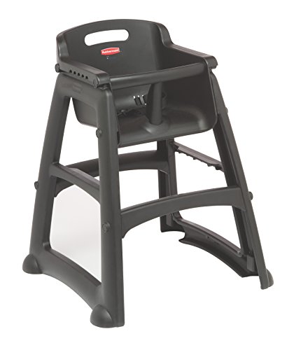 Rubbermaid Commercial Products - Silla de bebé Resistente con Patas, 756(H) x 597(W) x 597(D) mm, Negro, 1