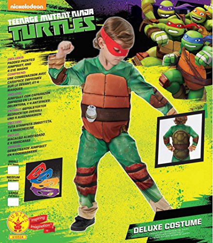 Rubie's - Disfraz Tortugas Ninja para niños de 5 - 6 años, talla M (I-610524M)