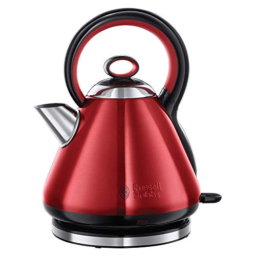 Russell Hobbs Legacy – Hervidor de Agua (Hervidor Silencioso, Filtro Antical Extraíble y Lavable, 1.7 L, Rojo) – ref. 21885-70