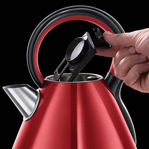 Russell Hobbs Legacy – Hervidor de Agua (Hervidor Silencioso, Filtro Antical Extraíble y Lavable, 1.7 L, Rojo) – ref. 21885-70