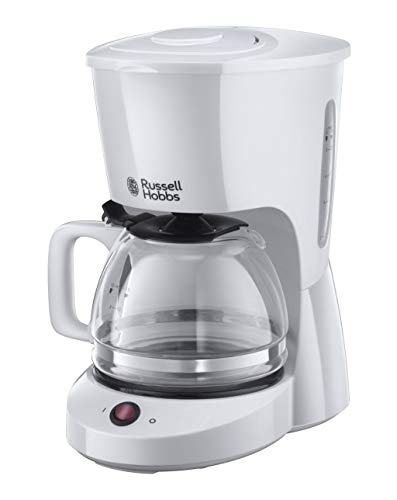 Russell Hobbs Textures - Cafetera de Goteo (Jarra Cafetera, 975 W, Blanco, de Plástico Alta Calidad) - ref. 22610-56