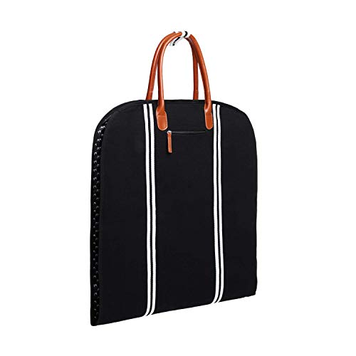 Saint Maniero Bolsa portatrajes I Funda de Viaje para Trajes I Funda Porta Trajes Transpirable I Porta Trajes Viaje I Garment Portatraje (Negro)