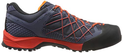 Salewa MS Wildfire Gore-Tex, Zapatos de Low Rise Senderismo para Hombre, Azul Ombre Blue Fluor Orange 3845, 40 EU