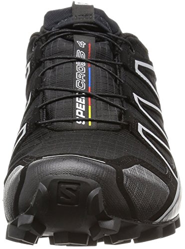 Salomon Speedcross 4 GTX, Zapatillas de Trail Running para Hombre, Negro (Black/Black/Silver Metallic-X), 41 1/3 EU