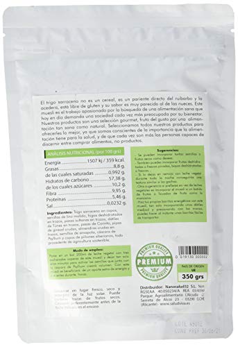 Saludviva Salud Viva MUESLI DE Copos DE Trigo SARRACENO Y PIÑONES 3, No aplicable