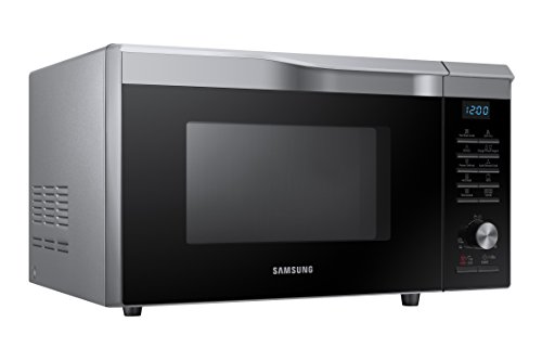 Samsung MC28M6075CS Horno-Microondas de Convección con Tecnología HotBlast (28 L, 900 W, Botones, Giratorio), Negro/Plata