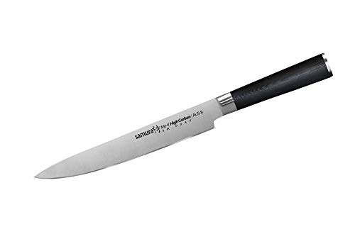 Samura MO-V - Cuchillo japonés profesional (230 mm) G-10 - Mango de dureza 59 HRC…