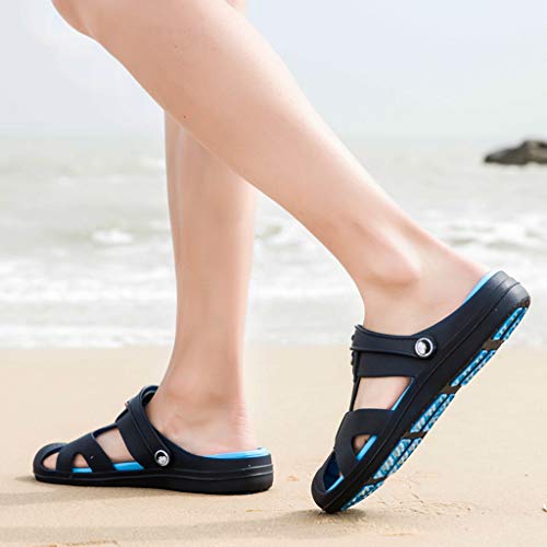 Sandalias de Verano Playa para Hombre Antideslizante Plataforma Calzados Deportivas Ajustable elásticos Transpirables Sandalias Deportivo 40-45 riou