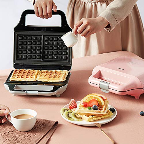 Sandwich Toastie Cafetera, Tostadora Sandwich, de tamaño completo profundo Relleno sandwichera con las placas no se pegue, Easy Clean - 640W HUERDAIIT