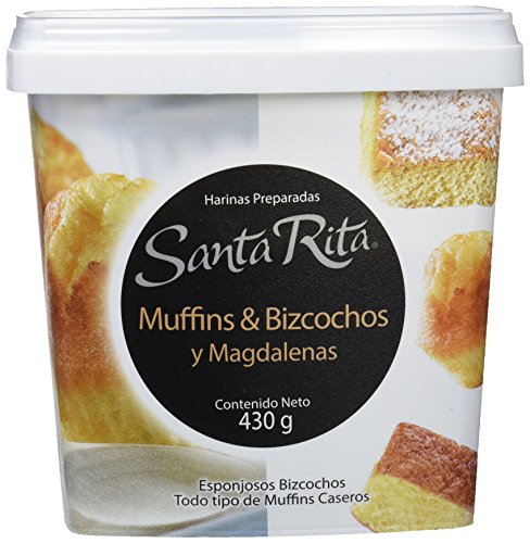 Santa Rita Harina para Muffins & Bizcochos y Magdalenas - 6 Paquetes de 430 gr - Total: 2580 gr