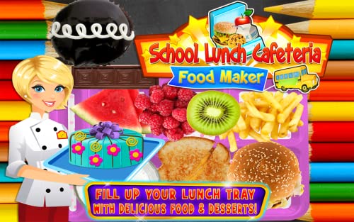 School Lunch Cafeteria Food - Kids Cooking Games FREE