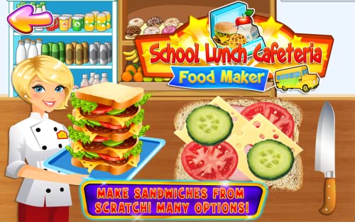 School Lunch Cafeteria Food - Kids Cooking Games FREE