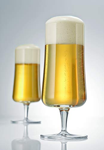 Schott Zwiesel 120051 Beer Basic Juego de 6 Pils Cerveza Set Vidrio, Cristal, Incoloro, 7.6 cm, 6 Unidades
