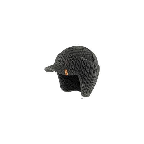 Scruffs T54305 Gorro de punto con visera de color grafito, talla única