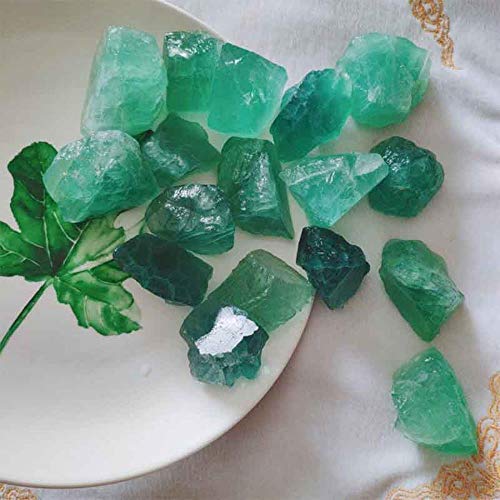 SDJH Cristales minerales Verdes Piedra Piedras Preciosas Cristales de Cuarzo Naturales Decoración de Piedra Decorativa para el hogar Artificial, Verde 1 Piezas