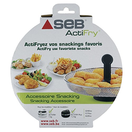 SEB Tefal XA701070 Original Garkorb Cesta Enrejado Inserto Accesorio Snack con Mango z.T. AL80 FZ70 FZ7000 FZ7002 FZ7070 GH80 2in1 freidora de Aire Caliente ActiFry