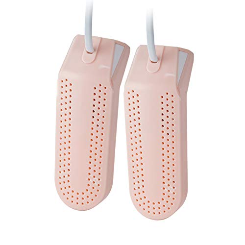 Secador de zapatos, 45 ° Inclinación de Pie Secador de Arranque Ventilador Multifuncional Desodorizador de Pie Calcetín Calentador Calentador de Calzado Aparato de Secado Rápido, Rosa, Niños