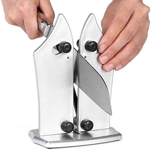 Self Ideas - Afilador de Cuchillos Profesional. Afila Cuchillos de Manera Sencilla. Apto para afilar Cuchillos Lisos o de Sierra. Knife Sharpener.