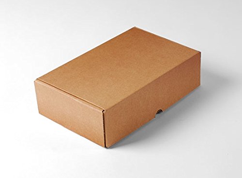 Selfpackaging Caja Rectangular automontable en cartón microcanal Color Kraft. La Caja envíos Postales - S