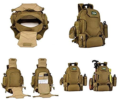 Selighting Mochila Táctica Impermeable 40L Mochilas Hombre Militares MOLLE de 900D Nylon con Múltiples Bolsillos para Senderismo,Acampada,Camping,Caza,Viaje