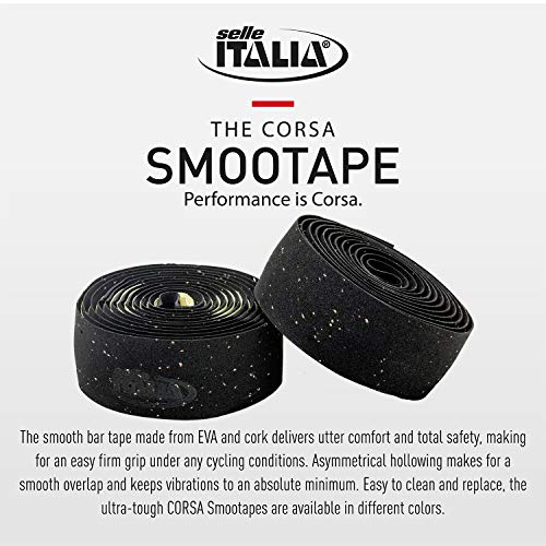 Selle Italia - Cinta para Manillar Bicicleta de Carretera SMOOTAPE Corsa EVA 2.5mm Gel PMS C, Ultra Comfort, Antideslizante, Elástico