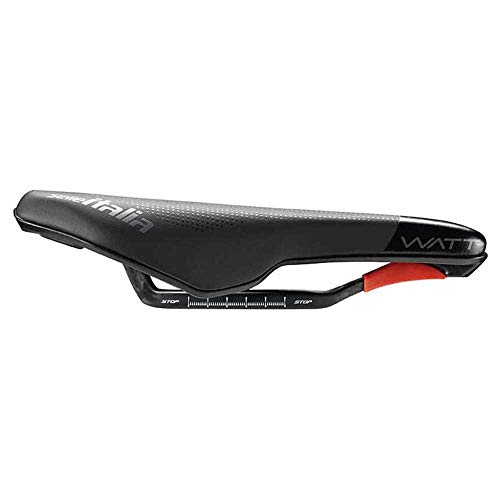 Selle Italia - Sillín Watt Kit Carbonio Superflow Carbon/Keramic Ø7x9, Triathlon, Performance, Fibra-tek, Light, Comfort