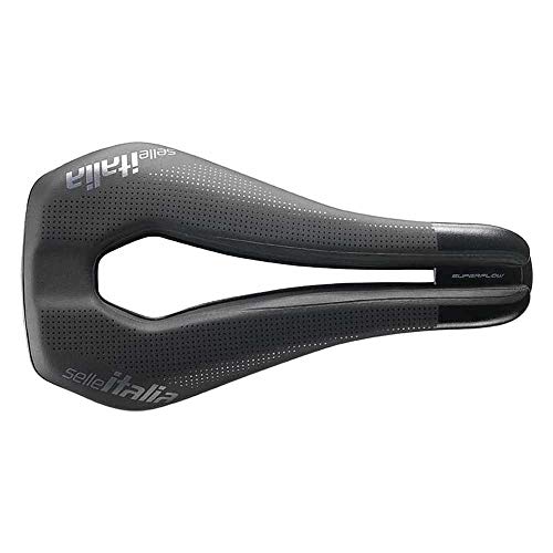 Selle Italia - Sillín Watt Kit Carbonio Superflow Carbon/Keramic Ø7x9, Triathlon, Performance, Fibra-tek, Light, Comfort