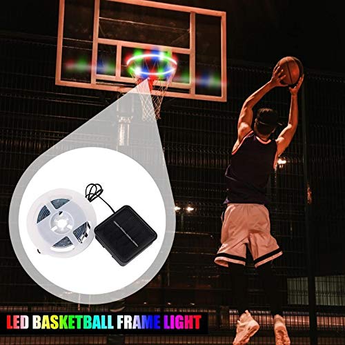 Sencilla Aro de baloncesto Lamer Luz, Noche de juegos infantil solar Fotografía Reproducción En la noche del LED Strip Lámpara de luz de hasta tirar al aro de baloncesto aro de niños Chucherías al air