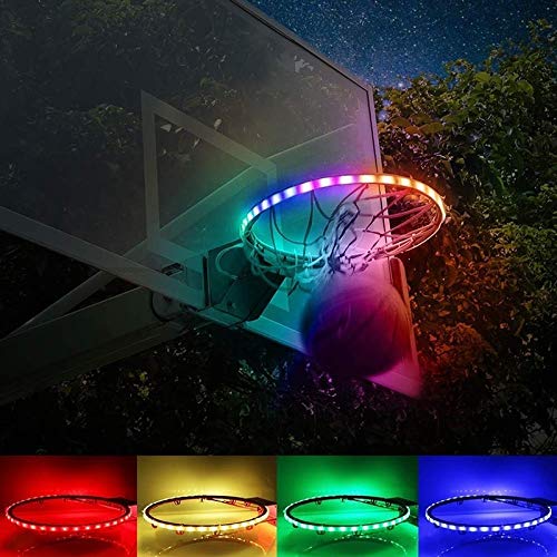 Sencilla LED del aro de baloncesto Lamer Luz solar de la noche del lanzamiento Accesorios iluminan tirar al aro de baloncesto hoopChildren Chucherías al aire libre for los niños personalidad moderna