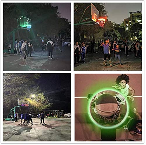 Sencilla LED del aro de baloncesto Lamer Luz solar de la noche del lanzamiento Accesorios iluminan tirar al aro de baloncesto hoopChildren Chucherías al aire libre for los niños. personalidad moderna