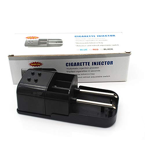 Seneng Fabricante automático de Cigarrillos con Plataforma, Extractor de Cigarrillos eléctrico de Doble Tubo, creador