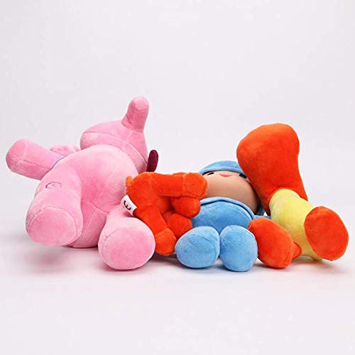 Set de 4 muñecos de Peluche Pocoyo Elly Pato Loula muñecos de Animales Blandos Regalos para niños