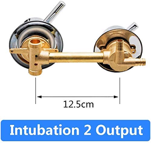 Set de ducha-2/3/4/5 vías Salida de agua Tornillo Rosca Centro Distancia 10cm 12.5cm Válvula de mezcla Latón Baño Ducha Mezclador Grifo Grifo Cabina-intubar 3out 12.5cm-C Sello