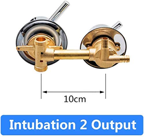 Set de ducha-2/3/4/5 vías Salida de agua Tornillo Rosca Centro Distancia 10cm 12.5cm Válvula de mezcla Latón Baño Ducha Mezclador Grifo Grifo Cabina-Tornillo 5outlet 10cm-C Sello