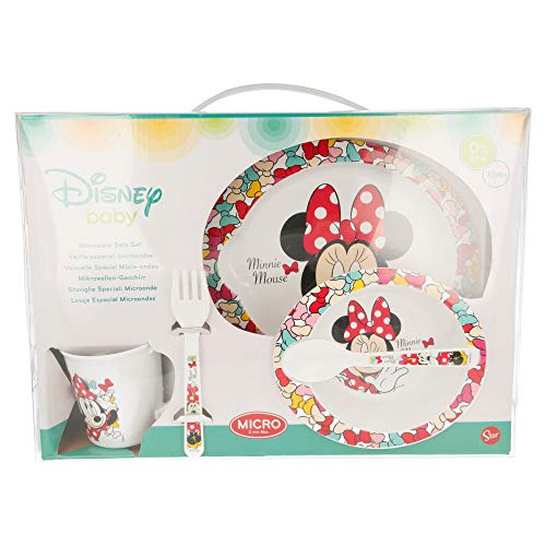 SET MICRO BABY 5 PCS. MINNIE MOUSE - DISNEY - COLOR BOWS