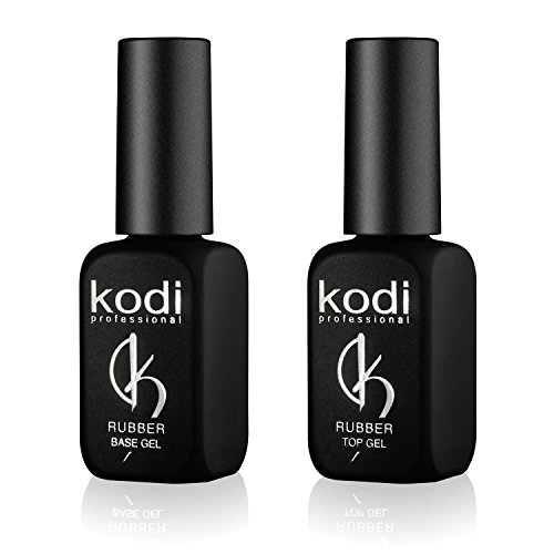 Set profesional de Kodi de gel para base y parte superior de las uñas, de goma, 12 ml, fácil de usar, duradero, no tóxico, inodoro, se cura con luz LED o UV