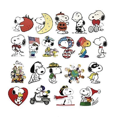 SetProducts  Top Pegatinas! Juego de 60 Pegatinas de Snoopy Vinilos - No Vulgares - The Peanuts, Fashion, Bomba - Personalización Portátil, Equipaje, Motocicleta, Bici, Moto.