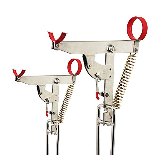 Shackcom 2 pcs Porta de Pesca Acero Inoxidable Adjustable Soporte caña de Pescar Varillas Apoyo Estar de pie Resto Varilla Gatillo línea Soporte Plegable para Pescar