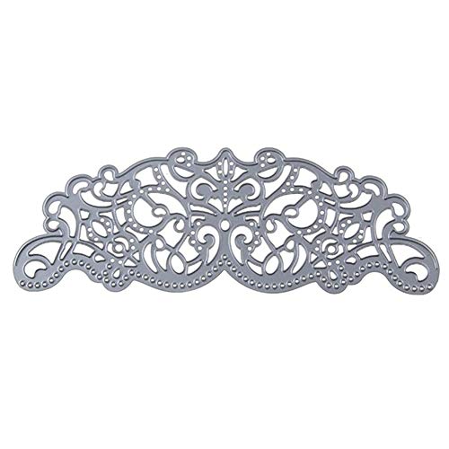 Shangwelluk Borde de la Flor Troqueles de Corte Metal en Relieve Dies Corte Plantillas De Corte Plantillas Estarcir Cutting Dies para Scrapbooking Navidad Tarjeta Papel Manualidades