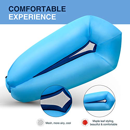 SHENKEY - Tumbona Hinchable para 2020, Impermeable, antifugas de Aire, con Paquete portátil, sofá Inflable y Silla de Aire para Viajes, Camping, Senderismo y Fiestas en la Playa