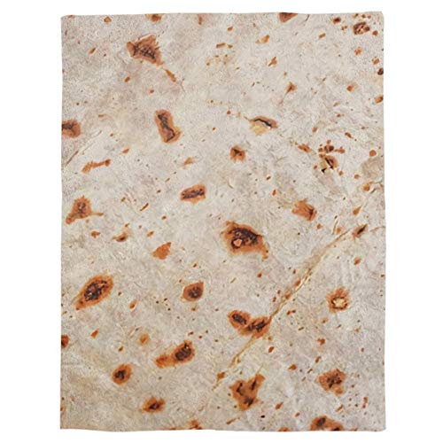 SHHSGZ Estampata 3D poliéster Manta Cobijas de Grandes Infantil Mantas Suave de Franela Mantas para Cama Bedding Mantas de Tortillas De Harina De Pizza-M