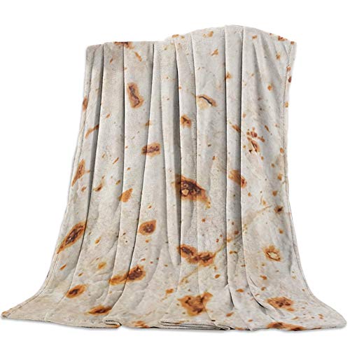 SHHSGZ Estampata 3D poliéster Manta Cobijas de Grandes Infantil Mantas Suave de Franela Mantas para Cama Bedding Mantas de Tortillas De Harina De Pizza-M